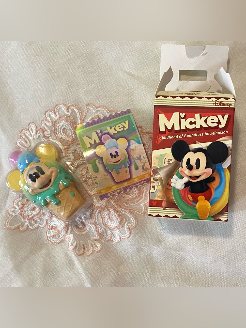 Mickey Childhood of Boundless Imagination Series Figures Ice Cream Blind Box